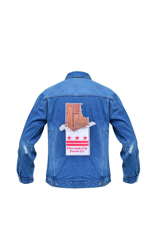 Blue Chocolate Bar Denim Jacket