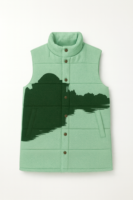 Jefferson Memorial Silhouette Puffer Vest